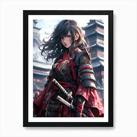 Samurai Girl 14 Art Print