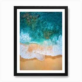 Aerial View Of A Beach 145 Art Print