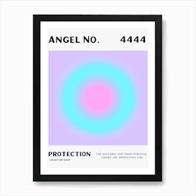 Angel Number 444 Protection Art Print