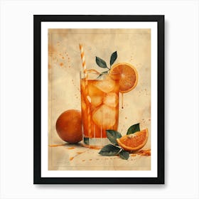 Orange Juice 6 Art Print