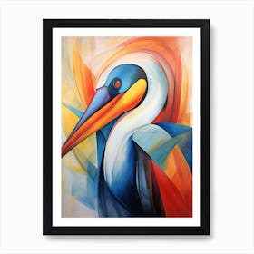 Pelican Geometric 2 Art Print