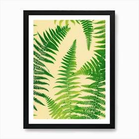 Pattern Poster Harts Tongue Fern 2 Art Print