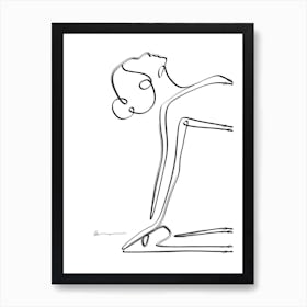 Camel Pose Abstract Art Print