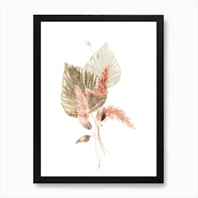 Pink Flowers 1 Art Print