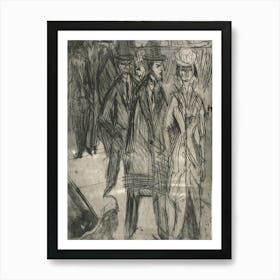 'People In The Street' Art Print