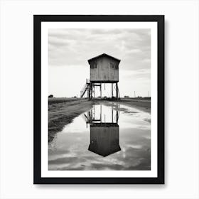 Texas, Usa, Black And White Analogue Photograph 4 Art Print