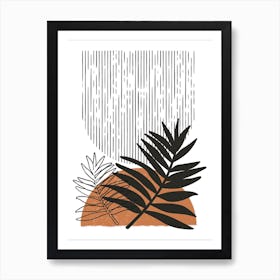 Minimal Geo Botanical Scandinavian 3 Art Print