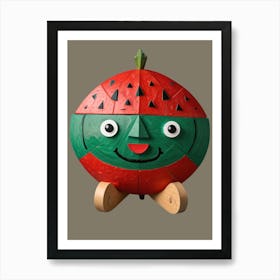 Watermelon Puzzle Art Print