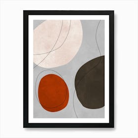 Expressive abstract shapes 3 Art Print