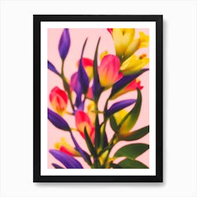 Freesia Colourful Illustration Art Print