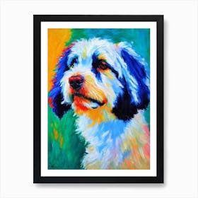 Barbet Fauvist Style Dog Art Print