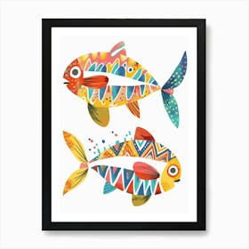 Two Colorful Fish Art Print