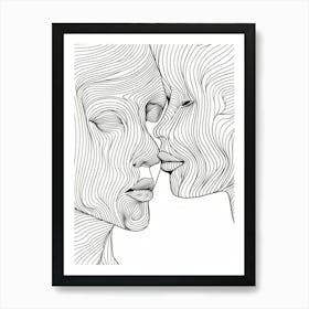 Line Art Intricate Simplicity 7 Art Print