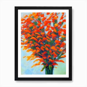 Abstract Fauna Matisse Inspired Flower Art Print