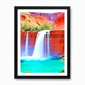 Havasu Falls, United States Majestic, Beautiful & Classic (1) Art Print