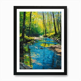 Stream In The Woods 5 Art Print