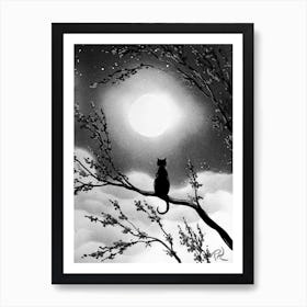 white and black 6 Art Print