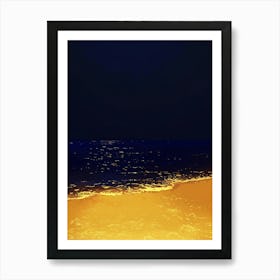 Beach At Night Art Print