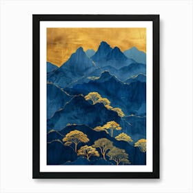 Asian Mountains 1 Art Print