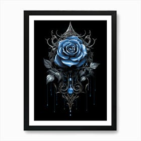 Gothic Rose 1 Art Print