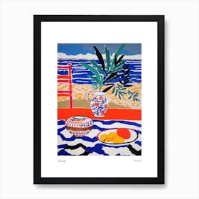 Phuket Thailand Matisse Style 3 Watercolour Travel Poster Art Print