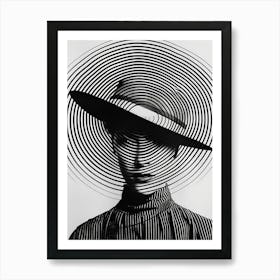 Woman In A Hat 52 Art Print