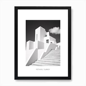 Poster Of Ibiza, Spain, Photography In Black And White 2 Art Print