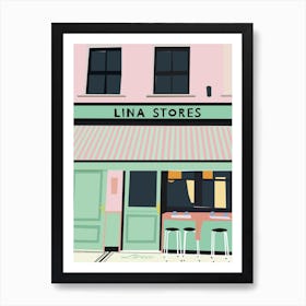 Lina Stores Art Print