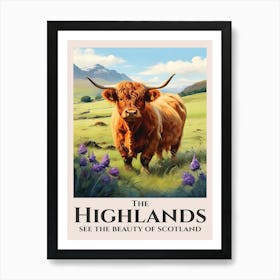 Highlands Highland Cow Art Print