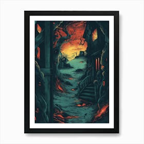 House On Fire Art Print