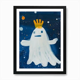 Ghost With Crown 1 Art Print