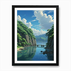 Clouds And Water Art Print