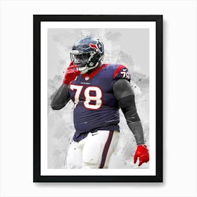 Laremy Tunsil Houston Texans Art Print