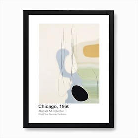 World Tour Exhibition, Abstract Art, Chicago, 1960 5 Art Print