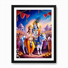 Lord Krishna 5 Art Print