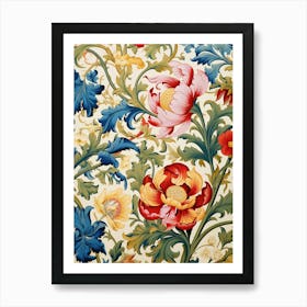 Floral Wallpaper 63 Art Print