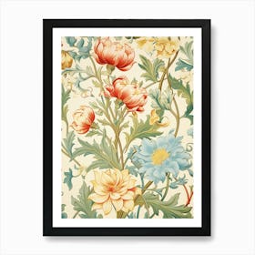 Floral Wallpaper 48 Art Print