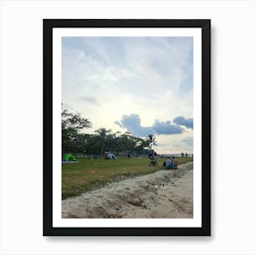 Beach At Dusk Art Print