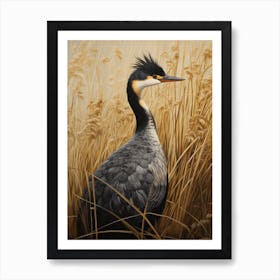 Dark And Moody Botanical Grebe 4 Poster