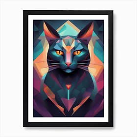 Abstract Cat 7 Art Print