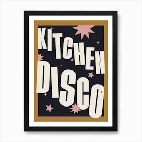 Navy Kitchen Disco Art Print