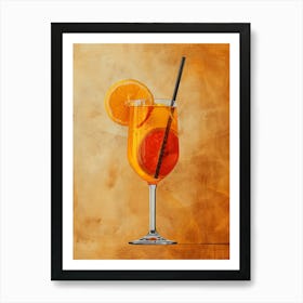 Aperol Spritz Orange 85 Art Print