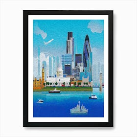 London Skyline Art Print