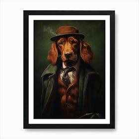 Gangster Dog Irish Setter 3 Art Print