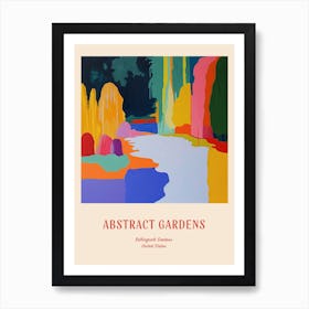 Colourful Gardens Bellingrath Gardens Usa 3 Red Poster Art Print