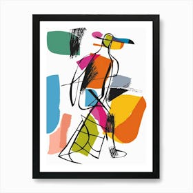 Abstract Bird 1 Art Print