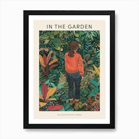 In The Garden Poster Wellington Botanic Garden New Zealand 1 Art Print