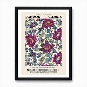 Poster Iris Impress London Fabrics Floral Pattern 2 Art Print
