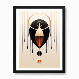 Beetle Minimalist Abstract 3 Art Print