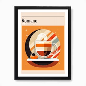 Romano Midcentury Modern Poster Art Print